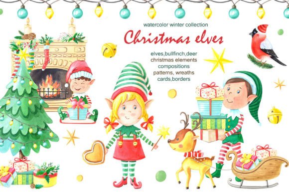 Christmas Elves Watercolor: A Comprehensive Evaluation of the Digital Asset Pack