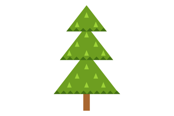Decorative Evegreen Tree. Fir or Pine Pl
