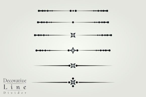 Decorative Fancy Line Divider Vector Art