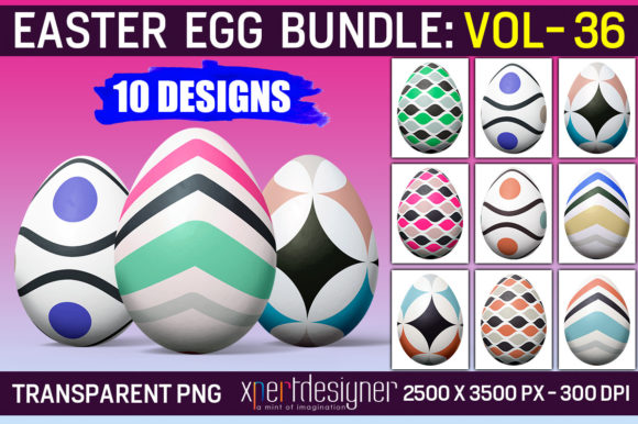 Easter Egg Bundle Decorative Vol - 36: Elevating Print-on-Demand Strategies with High-Resolution Assets
