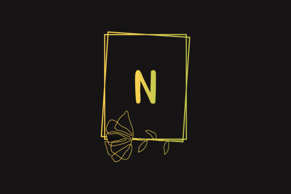 Elegant Monogram Beauty Decorative