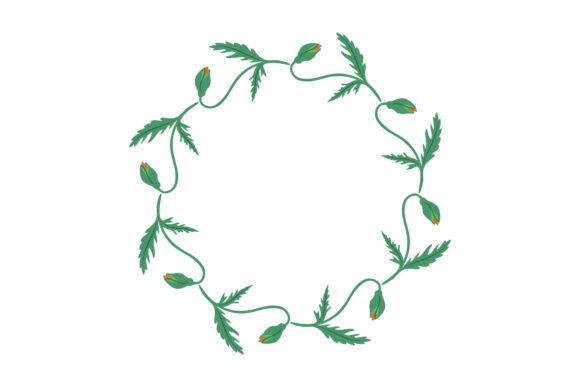 Floral Frame Circle Decorative: A Versatile Asset for Your Creative Projects