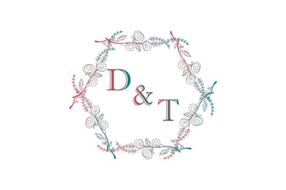 Monogram Decorative Letters Art: Elevating Your Brand with Professional Invitation Design