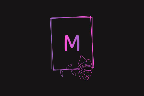 Monogram Typeset Beauty Decorative