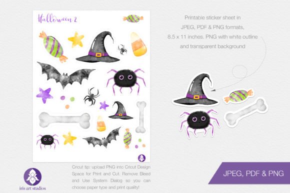 Transforming Digital Planning and Physical Crafts with Printable Watercolor Halloween Stickers